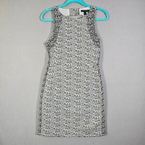 Banana Republic Dress‎ Sleeveless Black White Dot Print Career Party Cocktail